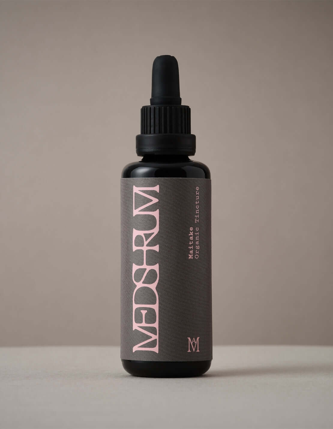 Medshrum Maitake organic tincture bottle, promoting immune support and overall wellbeing.